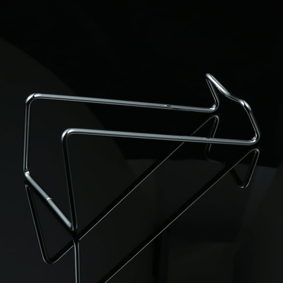 MUSEYA Bright Silver Iron Wine Display Rack with Wire Design for Wine Cellar 1Pack