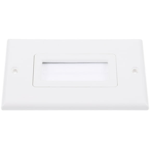 OATIPHO Brush Wall Plate, White ABS, for Speaker Wires and TV Cable Management