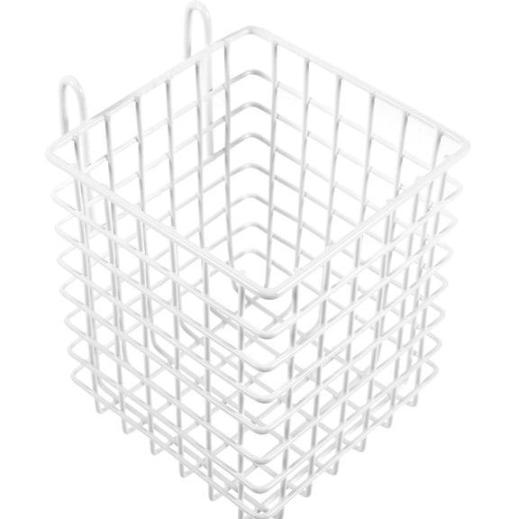 MUSEYA Wear Resistant White Bunny Feeder Rack for Cage Hanging Hay Holder