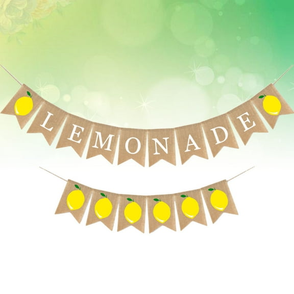 MUSEYA Burlap Banner 2Pcs Khaki Flag for Fall Bunting Banner and Decoration 11.8 x 5.1 x 6.7in