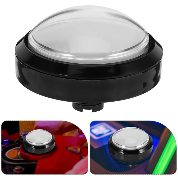 OATIPHO White Plastic Arcade Game Button Replacement for Home Use Game Machine Push Button Prop