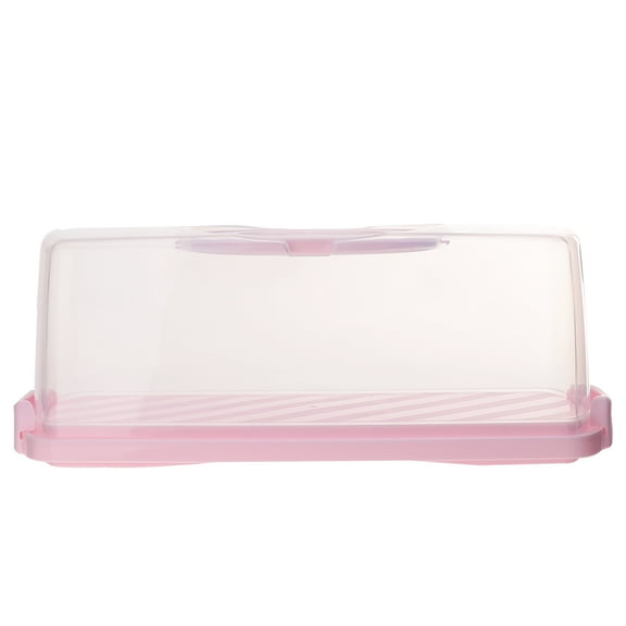 MUSEYA Portable Pink Cake Packaging with Sealing Buckle for Food Storage and Transport