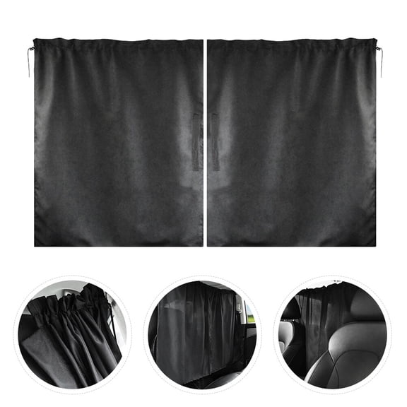 OATIPHO Car Divider Curtains Car Divider Curtain Black Spring-Autumn Fabric 1Set
