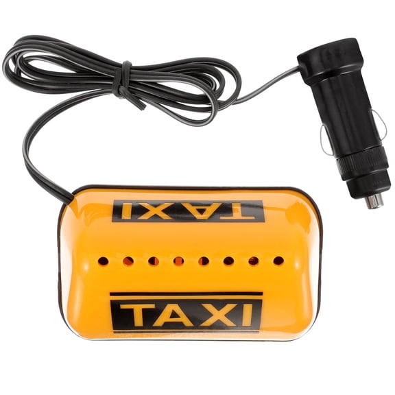 MUSEYA Yellow Taxi Roof Illuminated Sign LED Car Light with Adhesive for Vehicle Decoration