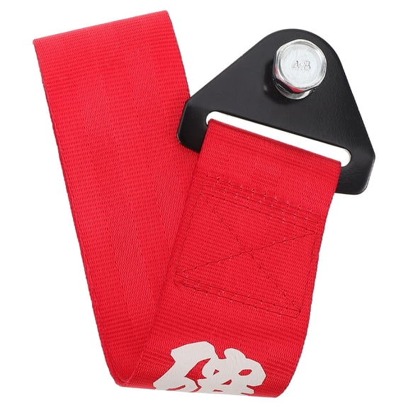 OATIPHO  Decorative Towing Strap Red with Hooks for Car Bumper