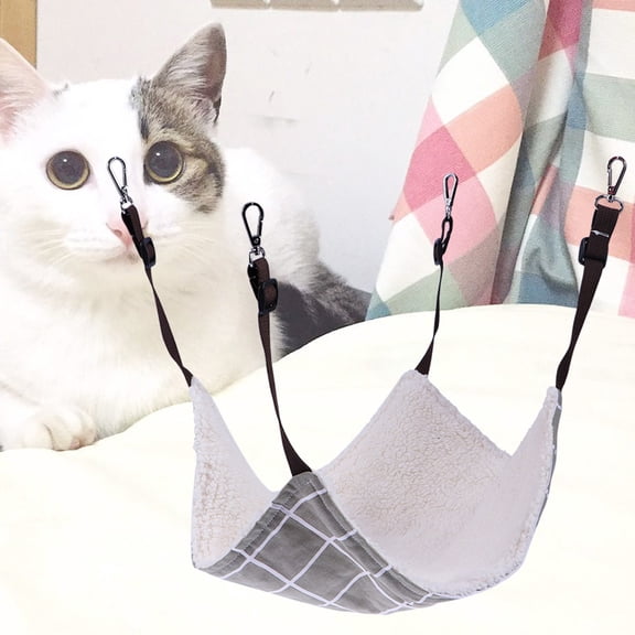 MUSEYA Cat Sleeping Hammock Warm Pet Puppy Bed Canvas Hanging Cradle For Indoor Use 1 Piece