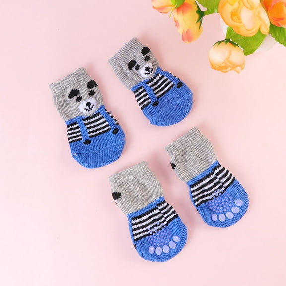 MUSEYA Cat Socks 4PCS Knitted Material Clean for Daily Use