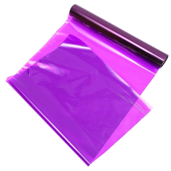 MUSEYA Practical Purple Cellophane Wrap for Gift Basket Flower and Food Decoration