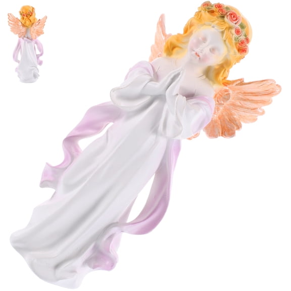 MUSEYA Cherub Angels Figurine Home Sculpture Multi Resin Statue For Friends 1Pcs