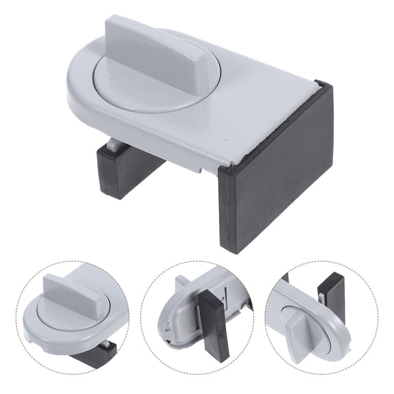 OATIPHO Front Door Child Safety Lock Window Protection Locks Aluminum Rubber 1Set