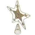 thumbnail image 1 of OATIPHO Christmas Tree Topper Golden Star Treetop Ornament Decorative Xmas Tree Decoration, 1 of 5