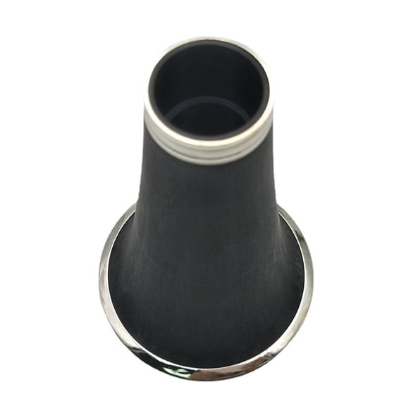 MUSEYA Clarinet Tuning Tube Two Section Durable Wear Resistant Black Wind Instrument Part