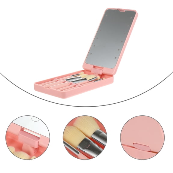 MUSEYA Compact Makeup Mirror with LED and Rotating Feature for Women 1Set