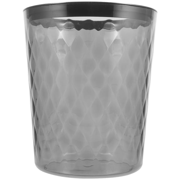 OATIPHO Black Plastic Trash Can Multi Function Waste Bucket for Bathroom Kitchen Storage