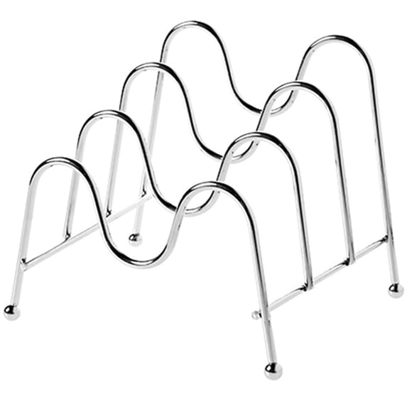 OATIPHO Plated Silver Pot Lid Holder Organizer Rack for Home Kitchen with Multi Functional Utensil and Pan Cover Stand