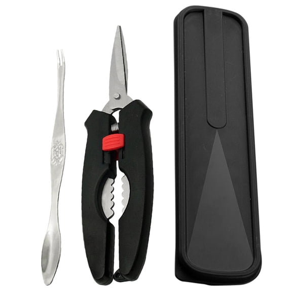 MUSEYA Crab Eating Tools Set with Stainless Steel Crab Claw Tool Kit for Daily Use Assorted Color 1 Set