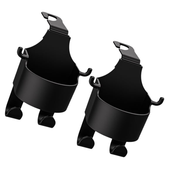 OATIPHO 2Pcs Black Multipurpose Vehicle Headrest Cup Holder for Backseat Storage and Organization