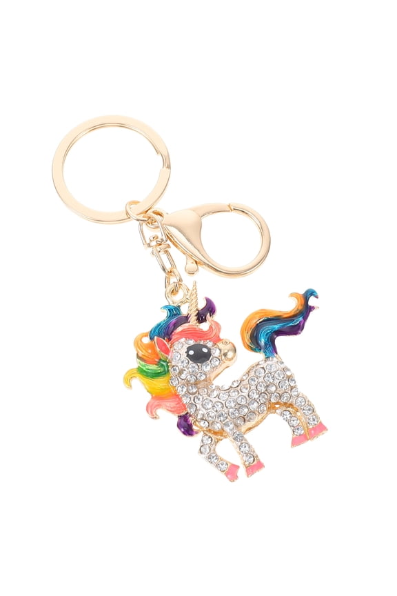 Keychain Hanging Pendants Unicorn Shape 1Pcs Zinc Alloy Decorative Keychain for Friends