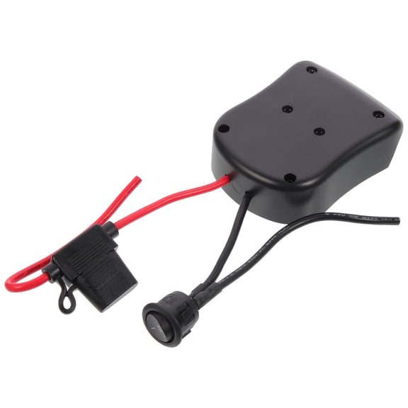 MUSEYA DIY Power Adapter Battery Adapter Black ABS Power Convertor for Battery Connection 1Set