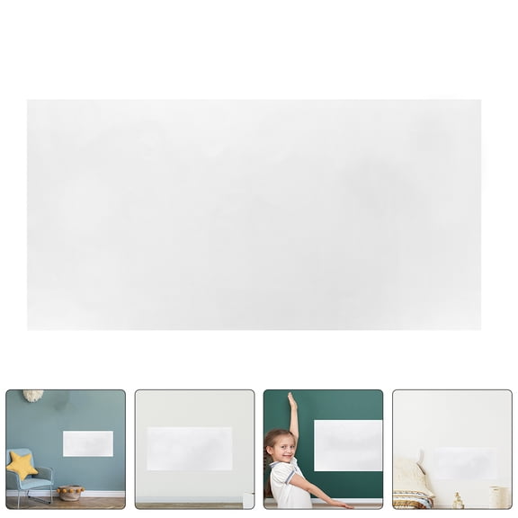 OATIPHO Static Whiteboard Wallpaper, Erasable, White PVC, Multipurpose, Wallfriendly, Reusable
