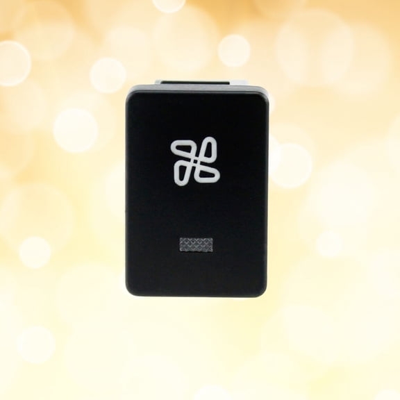 MUSEYA Dual Push Flush Valve Button ABS Car Switch Push Button Black for Vehicle Use 1Set