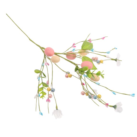 MUSEYA Egg Tree Branches Artificial Flowers Multi-color Decoration Party Favor 1Pcs