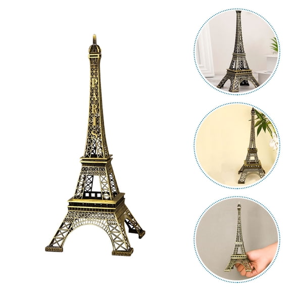 OATIPHO Assorted Color Eiffel Tower Ornament Desktop Decoration Metal Craft for Home and Office