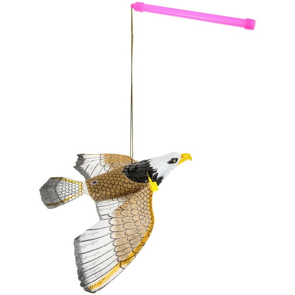 MUSEYA Electronic Eagle Toy Wall Mounted Multi Flying Glowing Eyes Indoor Play Decoration 1Set