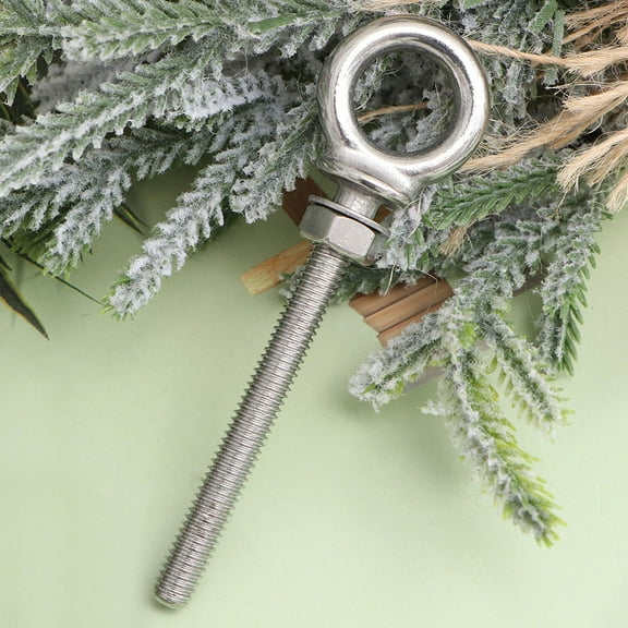 MUSEYA Eye Bolt Self Tapping Screw Stainless Steel Silver 1Set