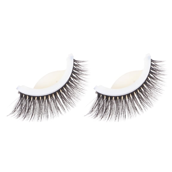 OATIPHO Soft 3D Self Adhesive False Eyelashes Black Natural Look Reusable for Wedding and Photoshoot