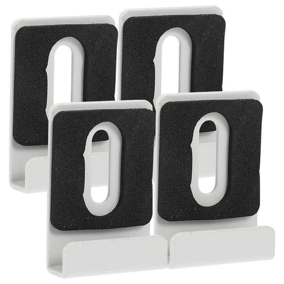 OATIPHO 4Pcs Frameless Mirror Wall Mounting Hardware Metal Mirror Brackets with Adhesive Stability Pads
