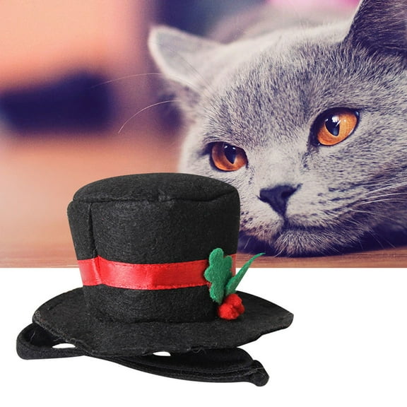 MUSEYA Funny Pet Dog Cat Cap Black Accessories for Pet 1Pcs