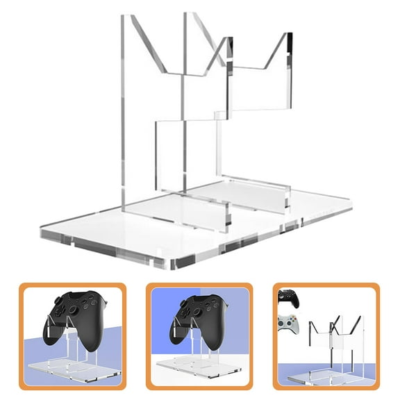 OATIPHO Acrylic Transparent Controller Organizer Stand for Secure Game Controller Storage