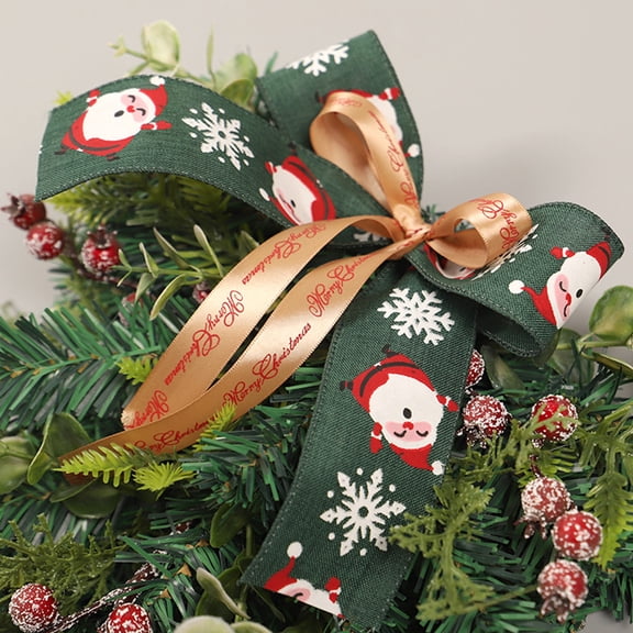 OATIPHO Candy Cane Wreath Multi-Color Plastic Christmas Decor for Door and Wall