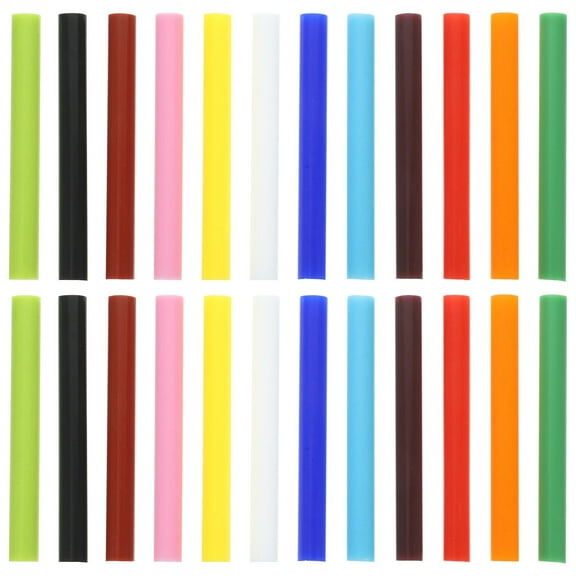 OATIPHO  Colored Hot Glue Sticks Strong Adhesive Eva for Crafting 36Pcs