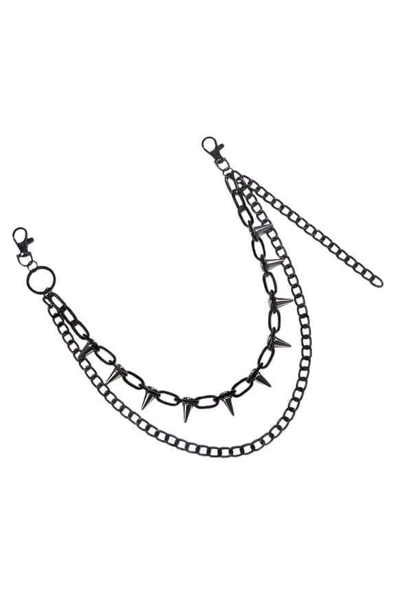 Gothic Style Pant Chain Black Metal 1Pack Fashion Statement for Men and Women