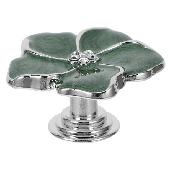 MUSEYA Green Decorative Wardrobe Knobs Zinc Alloy Decorative Knob For 1 Piece