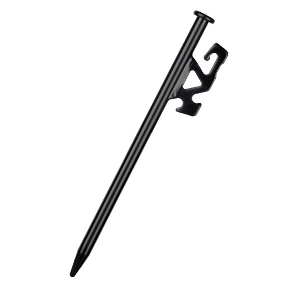 OATIPHO Heavy Duty Black Steel Tent Stakes Tent Pegs for Outdoor Lawn Snow Ground Canopy Use