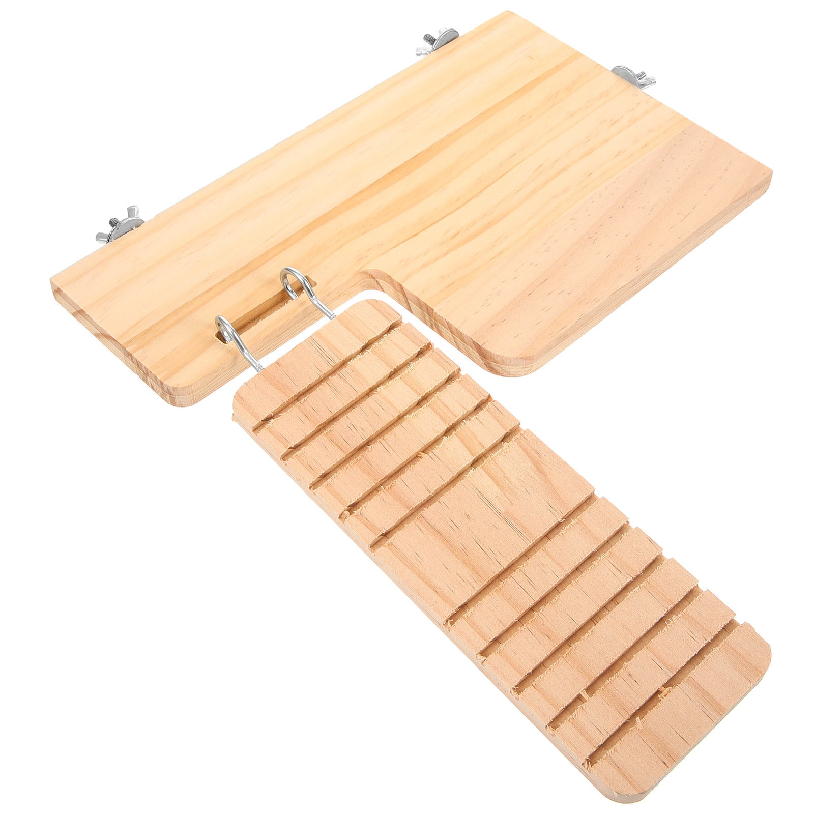 Picture of OATIPHO Hamster Playing Platform Hamster Cage Toy Beige Wood 1 Set ...