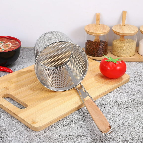MUSEYA Meat Strainer Round Stainless Steel 1Pack for Professional Chefs