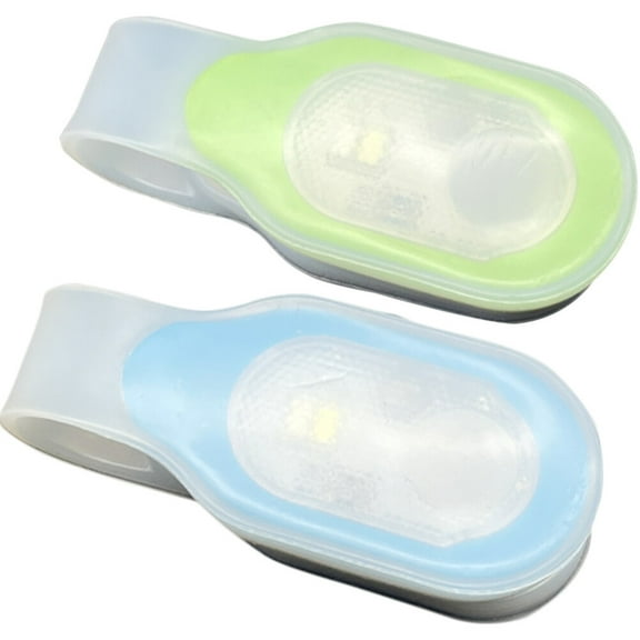 MUSEYA Hand Running Light LED Flashlight Green Silicone 2Pcs