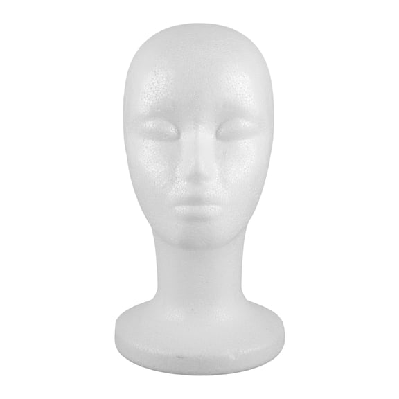 OATIPHO White Foam Wig Display Stand for Hats and Wigs with Stable Support and Multifunctional Use