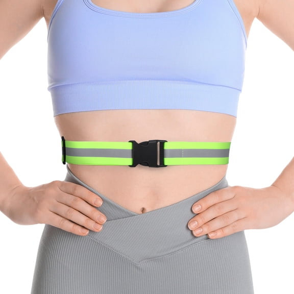 OATIPHO Green Reflective Belt with 360 Degree Visibility Lightweight Adjustable for Sports Use