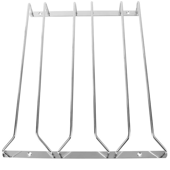 OATIPHO Hanging Wine Cup Rack Plated Silver Stainless Steel Space Saving Design