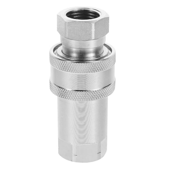 OATIPHO Hydraulic Quick Connect Hydraulic Couplings Silver 1 Set for Industrial Equipment