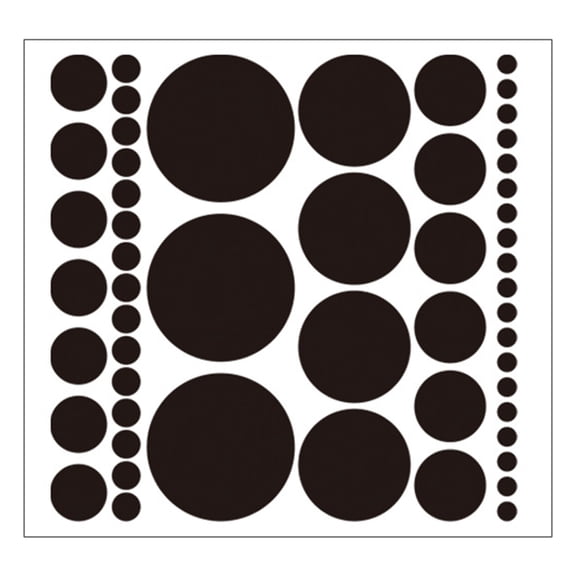OATIPHO 1 Sheet of Stickers Removable Dots Wall Decals for Bedroom Decor