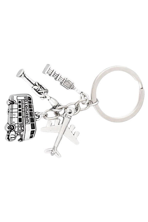 Keychain Plane Alloy Keychain for Travel Souvenir and present Giving 1Pack