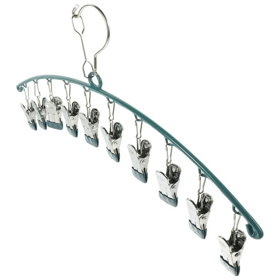 MUSEYA Laundry Dryer Rack Blue Hat Racks Stainless Steel Clothes Storage for Household Users 1Pcs