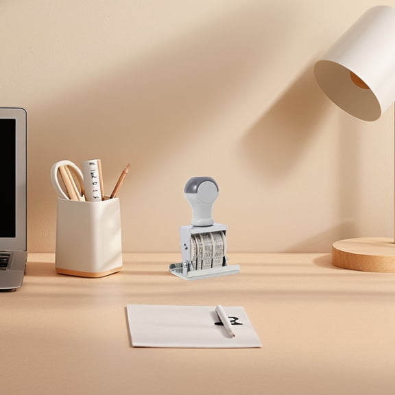 OATIPHO Roller Stamp Retro Small Date Stamper with Ergonomic Handle Compact Design Metal Craft Accessory 1Pack