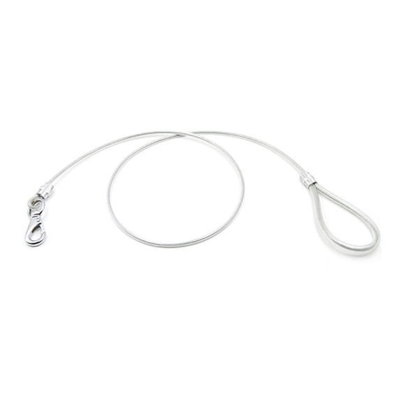 OATIPHO White Steel Wire Chew Proof Dog Leash with Water Resistant Cover for Training